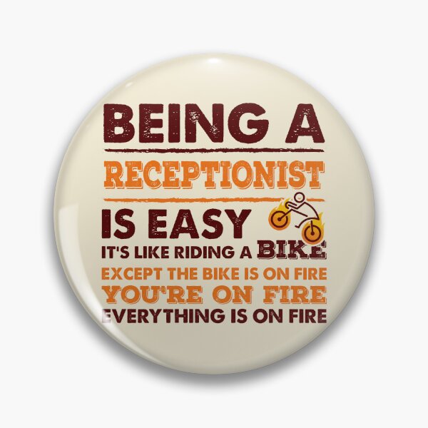 Item preview, Being A Receptionist Is Easy - Funny Receptionist Quote Gift Idea For Men and Womens designed and sold by Mmmm3344.