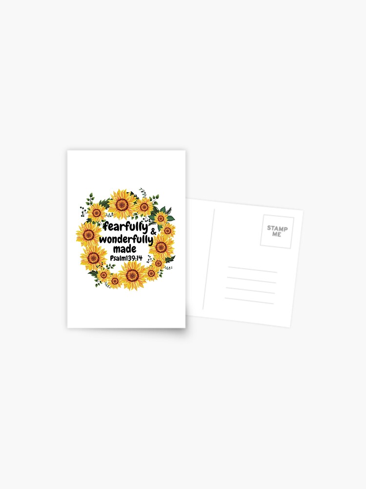 Fearfully & Wonderfully Made {Postcard} Fearfully & Wonderfully Made {Postcard}