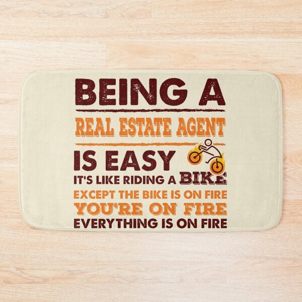 Item preview, Being A Real Estate Agent Is Easy - Funny Real Estate Agent Quote Gift Idea For Men and Womens designed and sold by Mmmm3344.