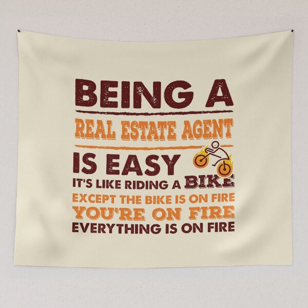 Item preview, Being A Real Estate Agent Is Easy - Funny Real Estate Agent Quote Gift Idea For Men and Womens designed and sold by Mmmm3344.