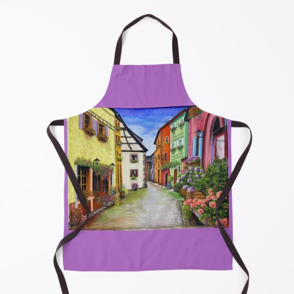 Item preview, "Somewhere in Provence" village in France painted in pastels designed and sold by Marla Kurzec.