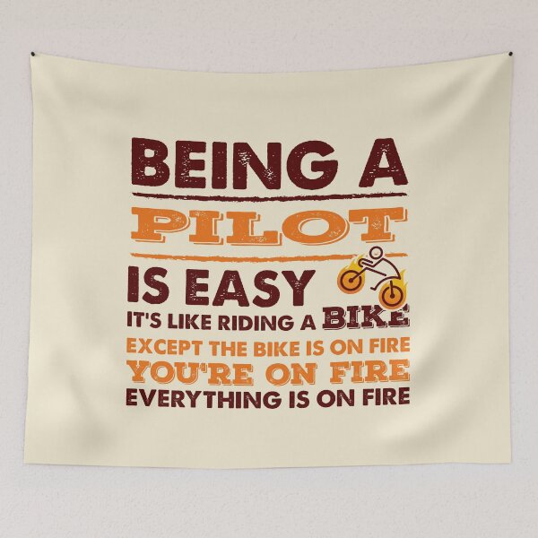 Item preview, Being A Pilot Is Easy - Funny Pilot Quote Gift Idea For Men and Womens designed and sold by Mmmm3344.
