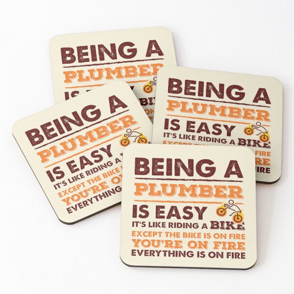 Item preview, Being A Plumber Is Easy - Funny Plumber Quote Gift Idea For Men and Womens designed and sold by Mmmm3344.