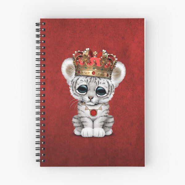 Item preview, Cute Royal White Tiger Wearing Crown designed and sold by JeffBartels.