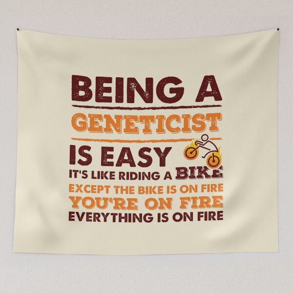 Item preview, Being A Geneticist Is Easy - Funny Geneticist Quote Gift Idea For Men and Womens designed and sold by Mmmm3344.
