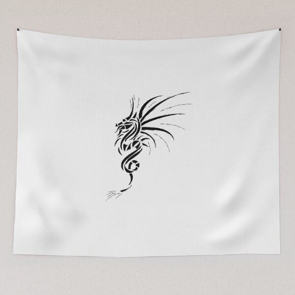 Item preview, Essemios - furious dragon in black designed and sold by Cersatti.