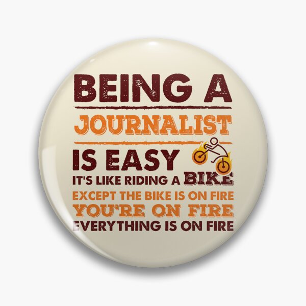 Item preview, Being A Journalist Is Easy - Funny Journalist Quote Gift Idea For Men and Womens designed and sold by Mmmm3344.