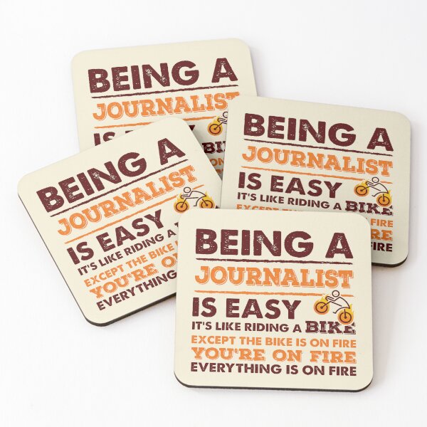 Item preview, Being A Journalist Is Easy - Funny Journalist Quote Gift Idea For Men and Womens designed and sold by Mmmm3344.