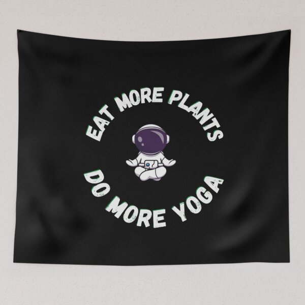 Item preview, Eat more plants, do more yoga designed and sold by khadijat297.