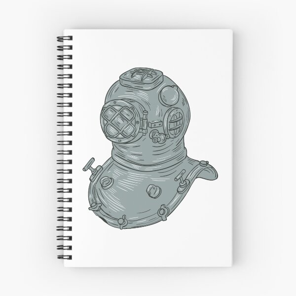 Item preview, Old School Diving Helmet Drawing designed and sold by patrimonio.