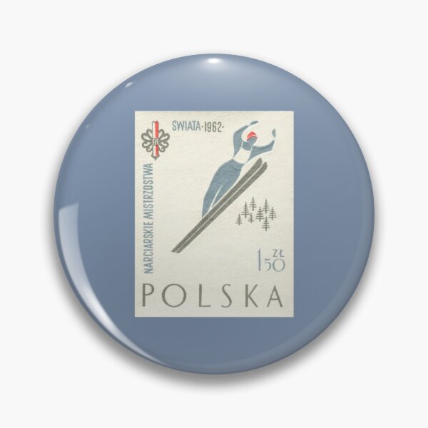 Artikelvorschau, Jahrgang 1962 Winter Polen Skifahren Skispringen Briefmarke entworfen und verkauft von cutestamps.
