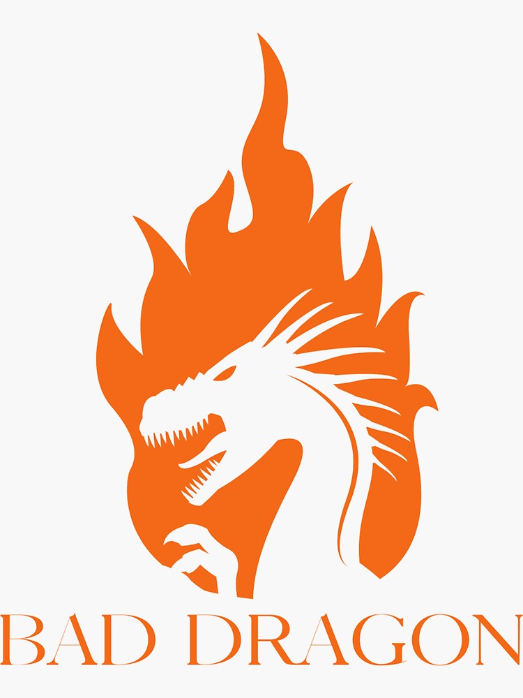 "Bad Dragon" Sticker by WIHAM Redbubble
