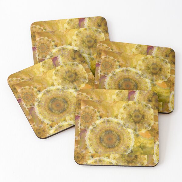 Item preview, Yellow and Gold Abstract Art - Yellow Impressions designed and sold by Sharon Cummings Art.