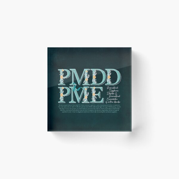 Item preview, Advocacy and conversation starter for Premenstrual Disorders Awareness Month, PMDD and PME, we need more understanding, awareness and research designed and sold by Orianah.