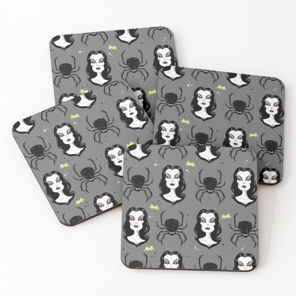 Item preview, Vampira and Spiders designed and sold by Christina Draws.