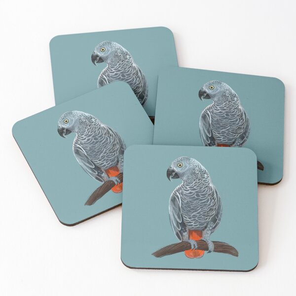 Item preview, African grey parrot designed and sold by Lemontreeart63.