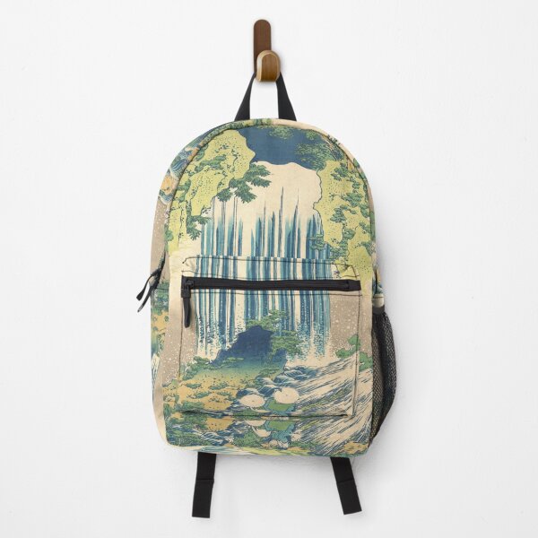 Item preview, Yoro Waterfall in Mino Province - Katsushika Hokusai Waterfall Restored Art designed and sold by molamode.
