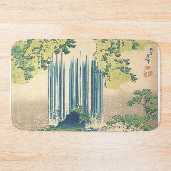 Item preview, Yoro Waterfall in Mino Province - Katsushika Hokusai Waterfall Restored Art designed and sold by molamode.