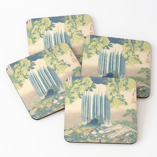 Item preview, Yoro Waterfall in Mino Province - Katsushika Hokusai Waterfall Restored Art designed and sold by molamode.