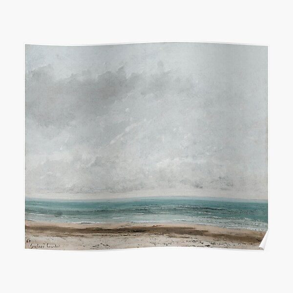 "Vintage Muted Beach scene Painting" Poster for Sale by apopofbeauty