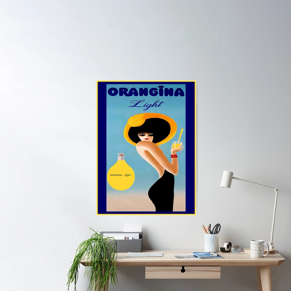 ORANGINA : Vintage Juice Advertising Abstract Print