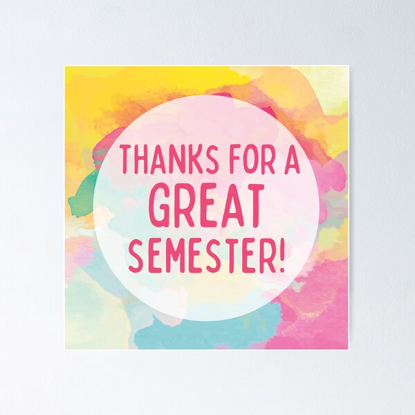 Item preview, Thanks for a great semester! Preceptor Supervisor Teacher Thank You designed and sold by Hear4theEars.