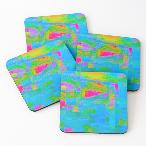 Item preview, Glitch Infrared Pixel Cyberpunk Vaporwave Art Pattern designed and sold by softbluehum.