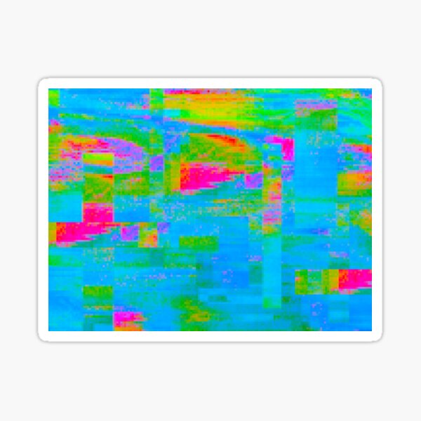 Item preview, Glitch Infrared Pixel Cyberpunk Vaporwave Art Pattern designed and sold by softbluehum.