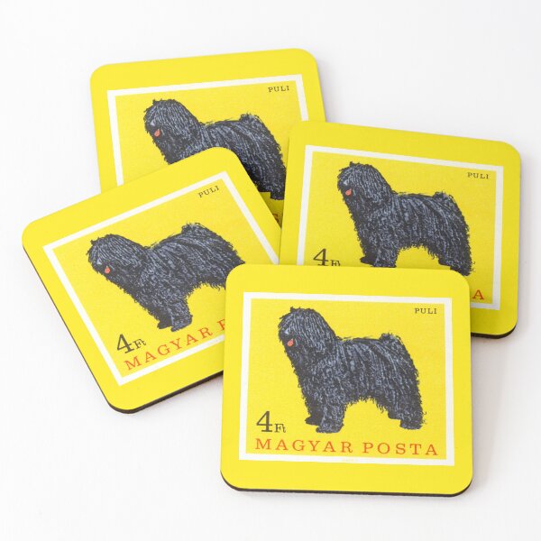 Item preview, Vintage, cute Puli dog postage stamp issued in Hungary, 1967  designed and sold by cutestamps.