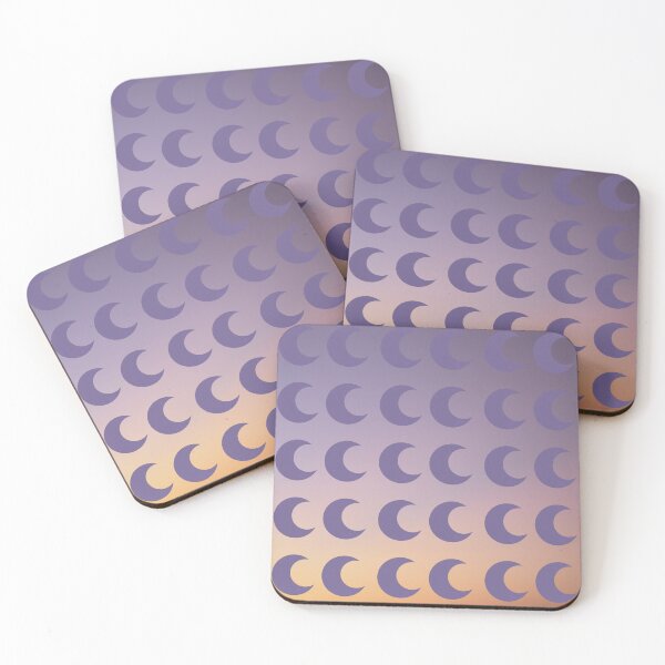 Item preview, Purple Crescent Moon Pattern in Purple/Gold Gradient Sky designed and sold by ShaunSandhu.