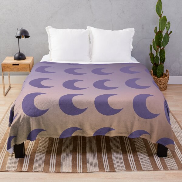Item preview, Purple Crescent Moon Pattern in Purple/Gold Gradient Sky designed and sold by ShaunSandhu.