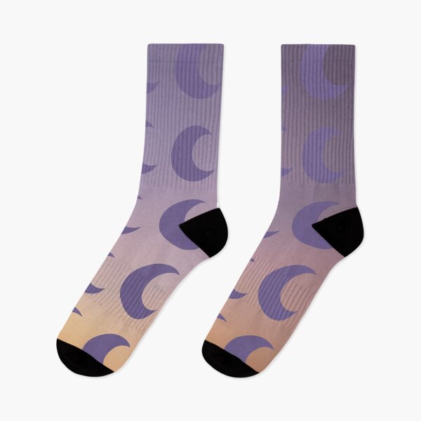 Item preview, Purple Crescent Moon Pattern in Purple/Gold Gradient Sky designed and sold by ShaunSandhu.