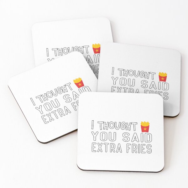 Item preview, EXERCISE? I THOUGHT YOU SAID EXTRA FRIES designed and sold by designreb.