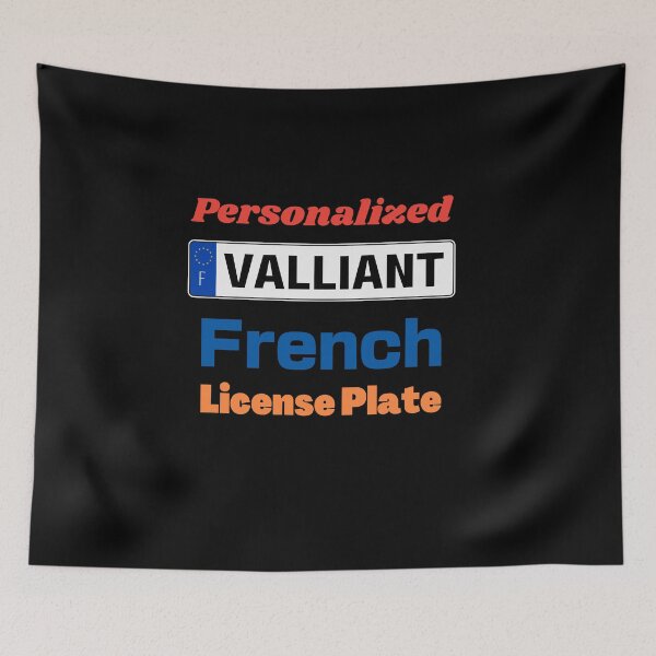 Item preview, Valliant - Personalized French License  designed and sold by teewearstyle.