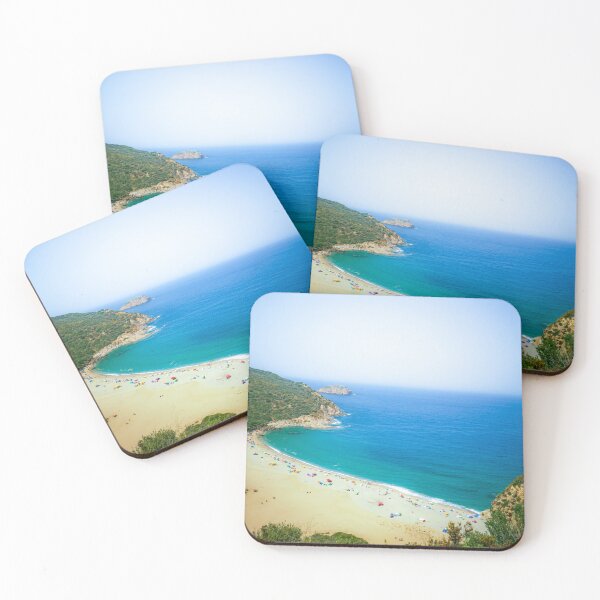 Item preview,  Cristal blue ocean between green mountain & clear sky  designed and sold by anisbbmbrush.