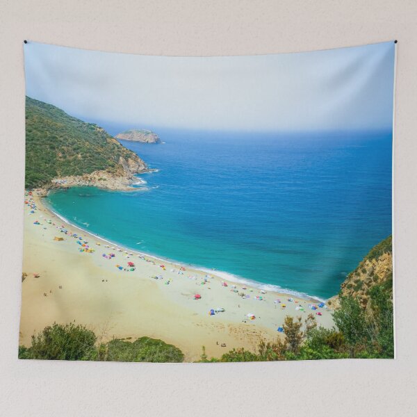 Item preview,  Cristal blue ocean between green mountain & clear sky  designed and sold by anisbbmbrush.