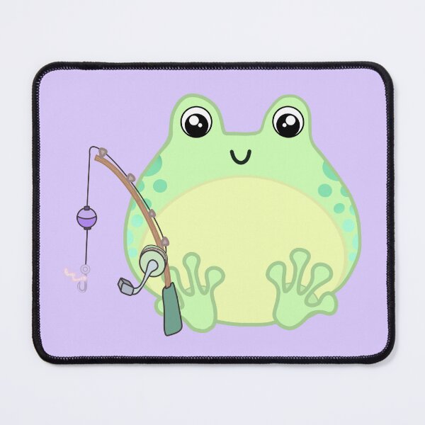 Item preview,  Chubby Green Fisher Man Frog designed and sold by hannahvira.