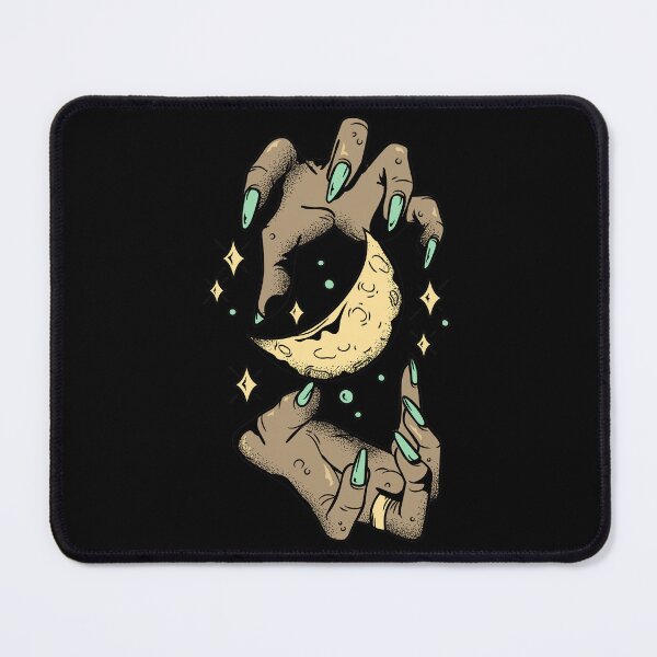 Item preview, Pastel Detailed Lined Bold Spooky Hand And Floating Moon designed and sold by Scopestor.