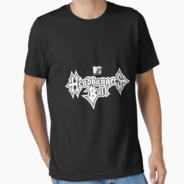 Artikel-Vorschau von Headbangers-Ball-Kontur-Logo-wesentliches T-Shirt, designt und verkauft von stewaales6.