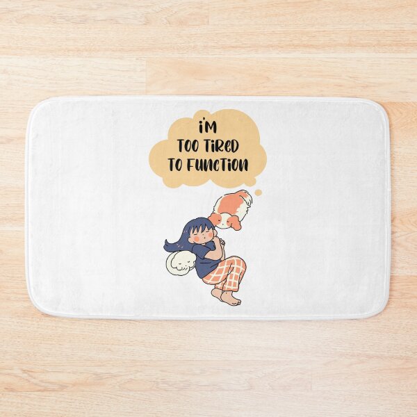 Item preview, I'm too tired to Function - sleeping woman with cat and dog designed and sold by Mechanical-Artt.