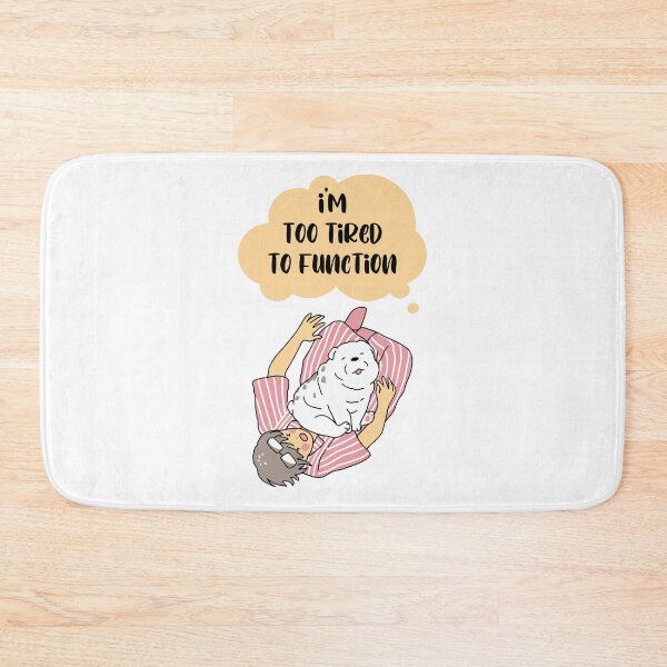 Item preview, I'm too tired to Function - man with sleepy dog designed and sold by Mechanical-Artt.