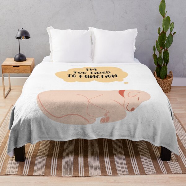Item preview, I'm too tired to Function - sleeping dog designed and sold by Mechanical-Artt.