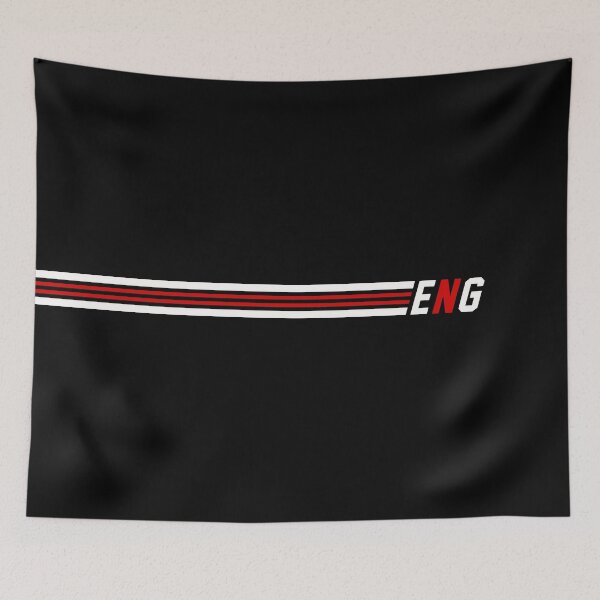 Item preview, ENG White Red Racing Stripes designed and sold by PEK1787.