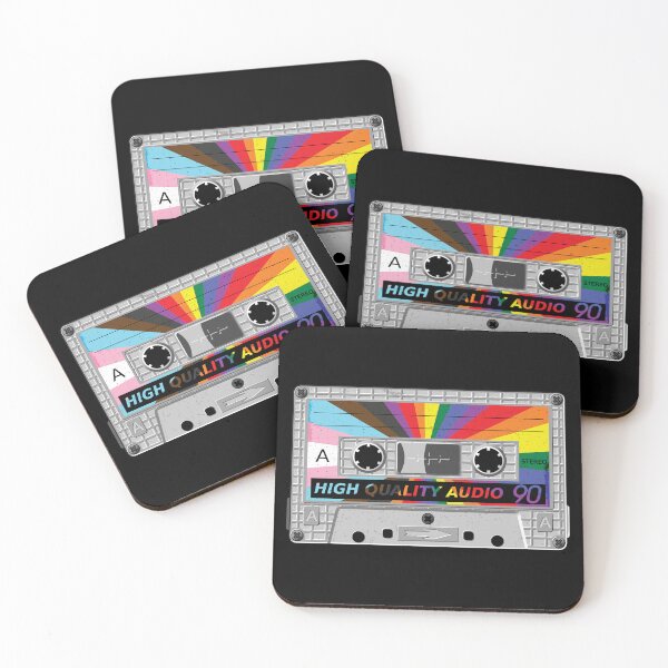 Item preview, Progress Pride Flag Tape Cassette designed and sold by Juno Juniper.