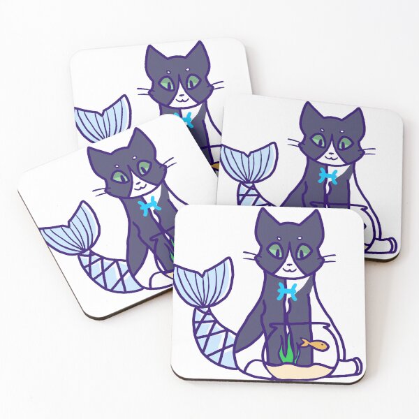 Item preview, Pisces Zodiac Cat Sticker designed and sold by DesertPaint.