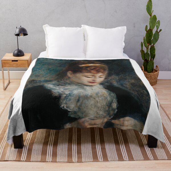 Item preview, Woman Crocheting (Femme faisant du crochet) (c. 1877) Renoir designed and sold by apopofbeauty.