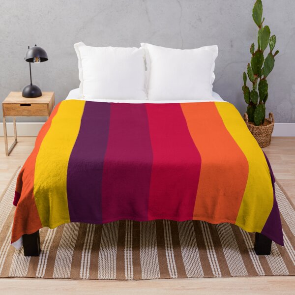 Item preview, Magenta Orange Yellow Gradient Vertical Five Stripes designed and sold by LoloTrends.