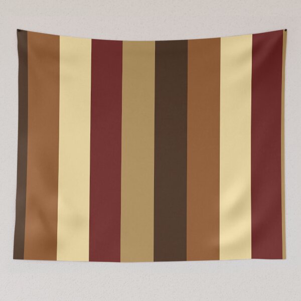 Item preview, Dark Red Beige Brown Gradient Vertical Five Stripes  designed and sold by LoloTrends.