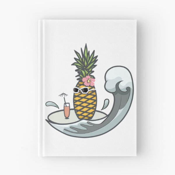 Item preview, Pineapple At Sea - Retro Summer Time Vibes designed and sold by ViewerEqualsPhoton.