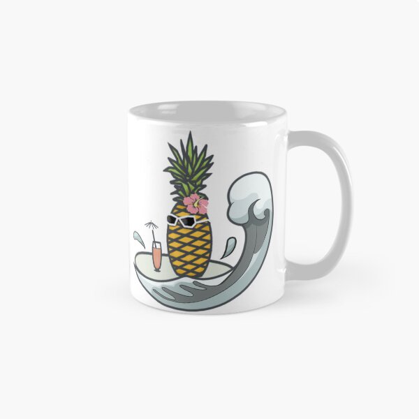 Item preview, Pineapple At Sea - Retro Summer Time Vibes designed and sold by ViewerEqualsPhoton.